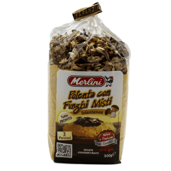 Polenta con funghi misti